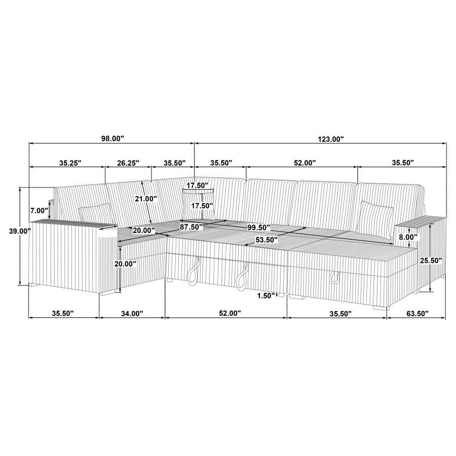 Devonshire Sleeper Sectional